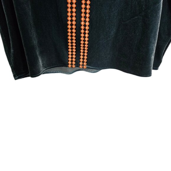 NWT THML Bridgette Top Velvet Embroidered Puff Sleeve XXXL - Picture 7 of 14